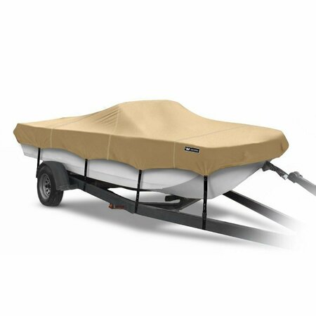 EEVELLE Boat Cover TRI HULL RUNABOUT Inboard 17ft 6in L 84in W Beige SBTR1784-HRB